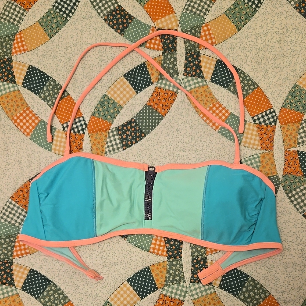 Aerie colorblock swim bikini top Medium